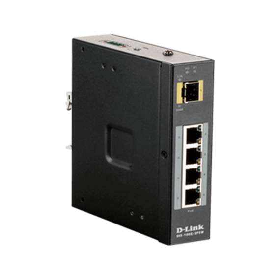 D-Link DIS-100G-5PSW/U 4 x 10/100/1000 Mbps PoE ports + 1 x SFP port Unmanaged Outdoor switch